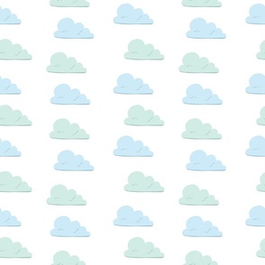 Blue Clouds Pattern
