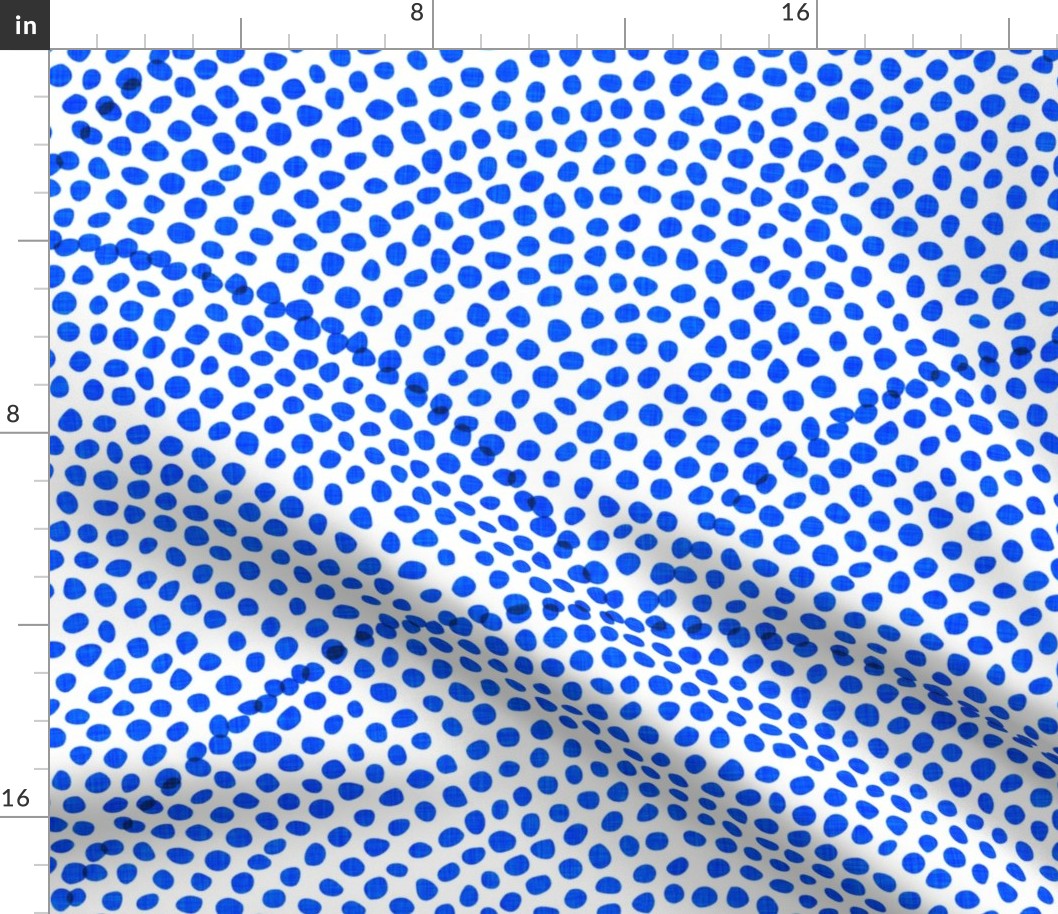 31 Serene Space- Relaxing Seigaiha Dots- Zen Arches- Abstract Boho Wallpaper- Bohemian Spa- Yoga Studio- Meditation Room- Japandi- Cobalt Blue on White- Bright Electric Blue- Extra Large