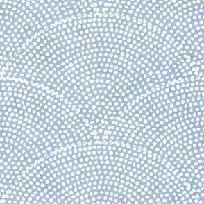 33 Serene Space- Relaxing Seigaiha Dots- Zen Arches- Abstract Boho Wallpaper- Bohemian Spa- Yoga Studio- Meditation Room- Japandi- White on Sky Blue- Pastel Blue- Baby Blue- Large