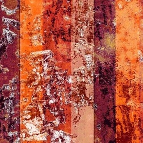 Scrappy surface stripes orange