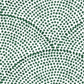 37 Serene Space- Relaxing Seigaiha Dots- Zen Arches- Abstract Boho Wallpaper- Bohemian Spa- Yoga Studio- Meditation Room- Japandi- Emerald Green on White- Dark Green- Forest Green- Christmas- Extra Large