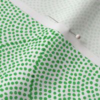 39 Serene Space- Relaxing Seigaiha Dots- Zen Arches- Abstract Boho Wallpaper- Bohemian Spa- Yoga Studio- Meditation Room- Japandi- Grass Green on White- Bright Kelly Green- Spring- Dopamine- Small