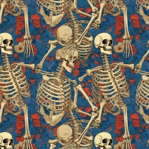 skeletons and bones in japanese style