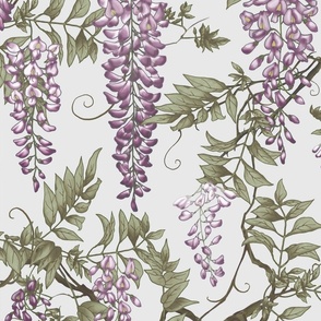 Wisteria pink gray japanese J