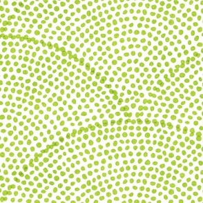 40 Serene Space- Relaxing Seigaiha Dots- Zen Arches- Abstract Boho Wallpaper- Bohemian Spa- Yoga Studio- Meditation Room- Japandi- Lime Green on White- Bright Green- Spring- Dopamine- Extra Large