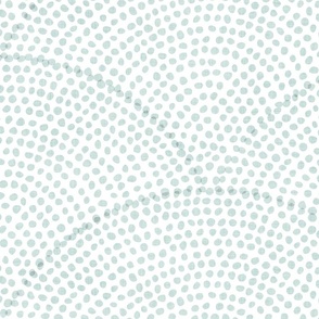 44 Serene Space- Relaxing Seigaiha Dots- Zen Arches- Abstract Boho Wallpaper- Bohemian Spa- Yoga Studio- Meditation Room- Japandi- Sea Glass Green on White- Soft Pastel Mint Green- Extra Large