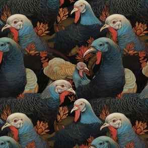 turkeys inspired by yoshitoshi