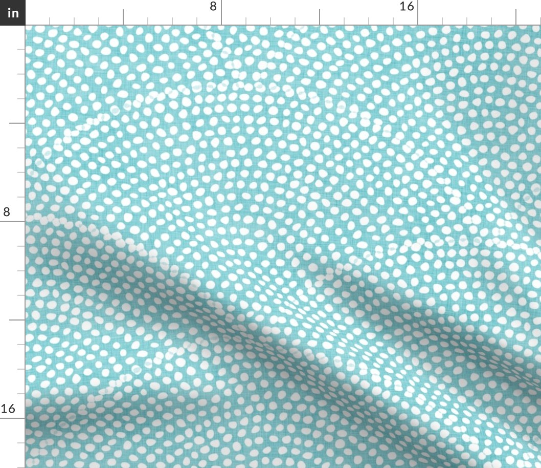 45 Serene Space- Relaxing Seigaiha Dots- Zen Arches- Abstract Boho Wallpaper- Bohemian Spa- Yoga Studio- Meditation Room- Japandi- White on Pool-Light Pastel Turquoise Blue- Baby Blue- Large