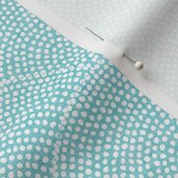 45 Serene Space- Relaxing Seigaiha Dots- Zen Arches- Abstract Boho Wallpaper- Bohemian Spa- Yoga Studio- Meditation Room- Japandi- White on Pool-Light Pastel Turquoise Blue- Baby Blue- Small