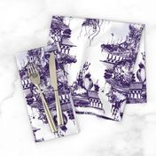 STRANGE FLYING ISLAND TOILE - purple