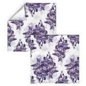 STRANGE FLYING ISLAND TOILE - purple