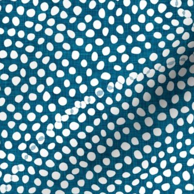 47 Serene Space- Relaxing Seigaiha Dots- Zen Arches- Abstract Boho Wallpaper- Bohemian Spa- Yoga Studio- Meditation Room- Japandi- White on Peacock- Turquoise Blue- Dark Teal- Large