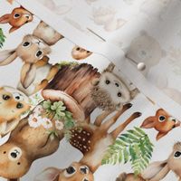Woodland Forest Animals Smallest Size Rotated