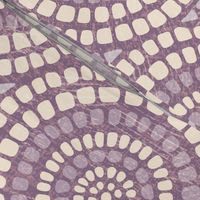 Aged Mandala Mosaic Tile - Extra Large - Heather - Distressed