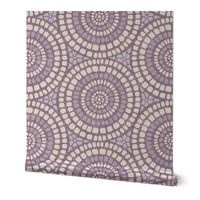 Aged Mandala Mosaic Tile - Extra Large - Heather - Distressed