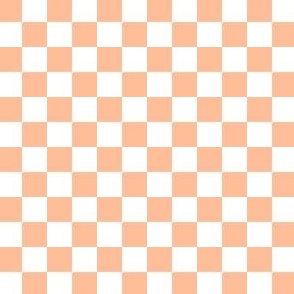 1/2” Peach Fuzz and White Checkers