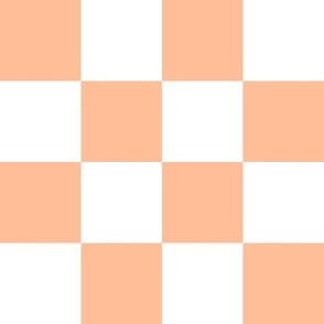 2” Peach Fuzz and White Checkers