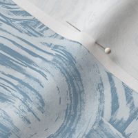 Abstract Curved Brushstrokes - Medium Scale - Serenity Blue and Cream Lines Arches Curves Boho Curvy Sea Beach