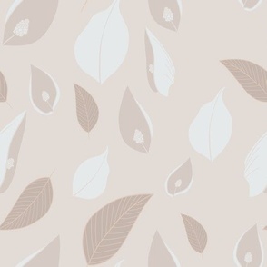 Peace Lily // beige background