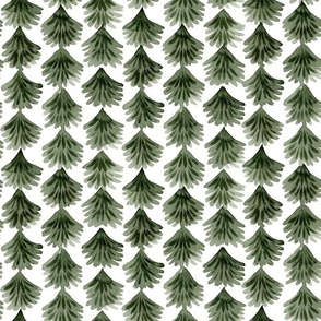 green forest, watercolor pattern