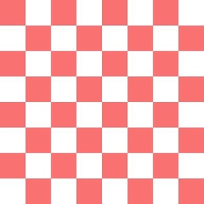 1” Georgia Peach and White Checkers