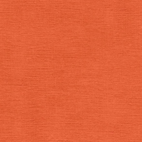 tangerine / Orange with fine linen texture - solid color with texture