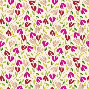 M-BRIGHTLY PICKED_5A--pink and green floral-hot pink-red-green-cute-scattered-busy-nursery-bedding