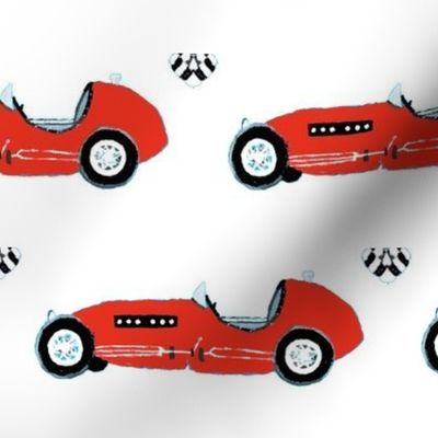 Jameson's Vintage Red Race Car