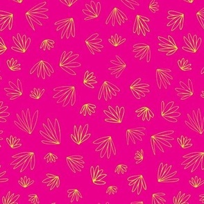 M-WHEN THE WIND BLOWS_6A--floral-abstract-pink-hot pink-yellow-cute-scattered-bright-blender-petals