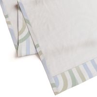 (L) Warm Minimalist Abstract Serene Art Deco Rainbow Gradient 1. sage green, blue nova pastels