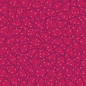 M-SWEET SEEDLING_8B--abstract-seeds-floral-teardrop-pink-red-purple-blender-scattered-polka dot