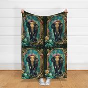 27x36 emerald elephant blanket