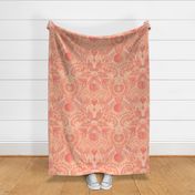 Jumbo Peach Fuzz Juicy Peach Damask