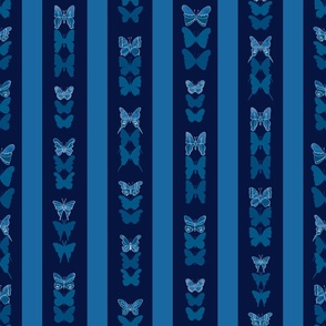 Butterfly Stripes Blue 