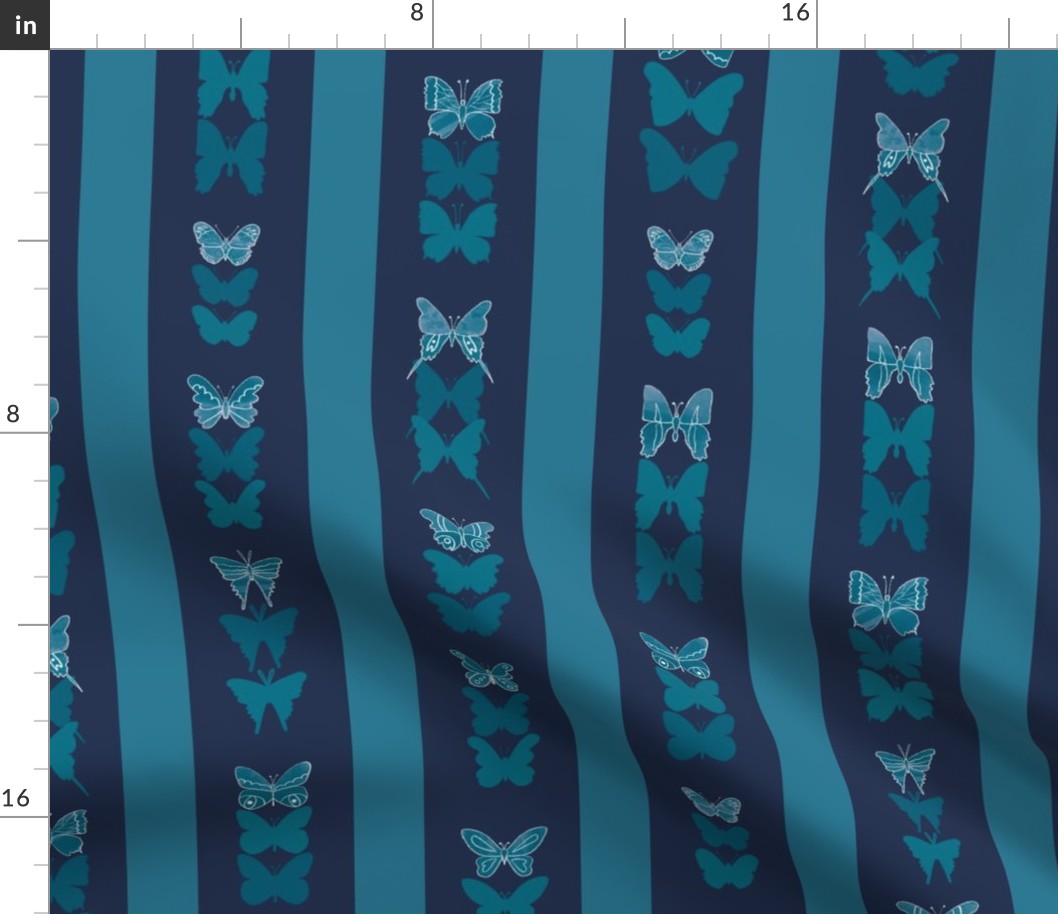 Butterfly Stripes Teal