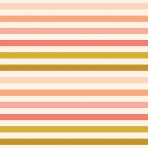 Medium 70s Retro Inspired Colorful Stripes