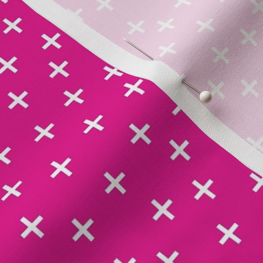 Cross Pattern Dark Pink