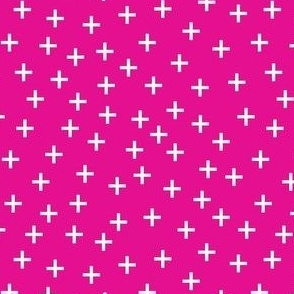 Cross Pattern Dark Pink