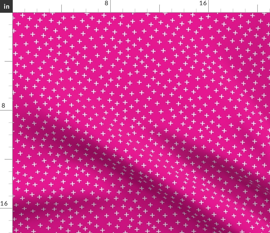 Cross Pattern Dark Pink