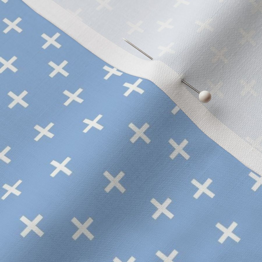 Cross Pattern Light Blue