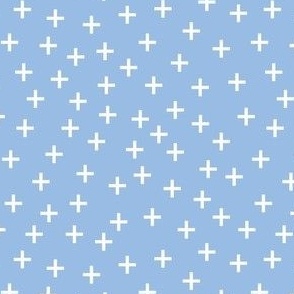 Cross Pattern Light Blue
