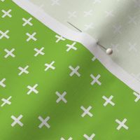 Cross Pattern Lime Green