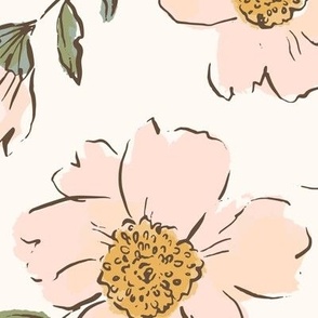 Sweet Peonies in cream Jumbo