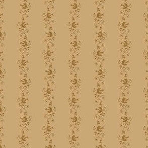 floral scroll stripe beige 2093-12
