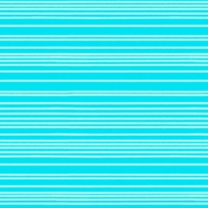 12x12 rough horizontal stripes randomly spaced lines- turquoise monochrome