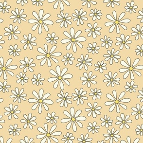 Daisy fields in lemon sorbet large