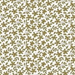 Modern blooms olive green small