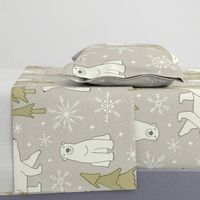 Polar Bears on Craft Paper