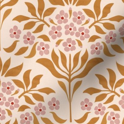 Warm Colored Victorian Style Florals