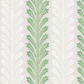 foliage stripes in green and white 